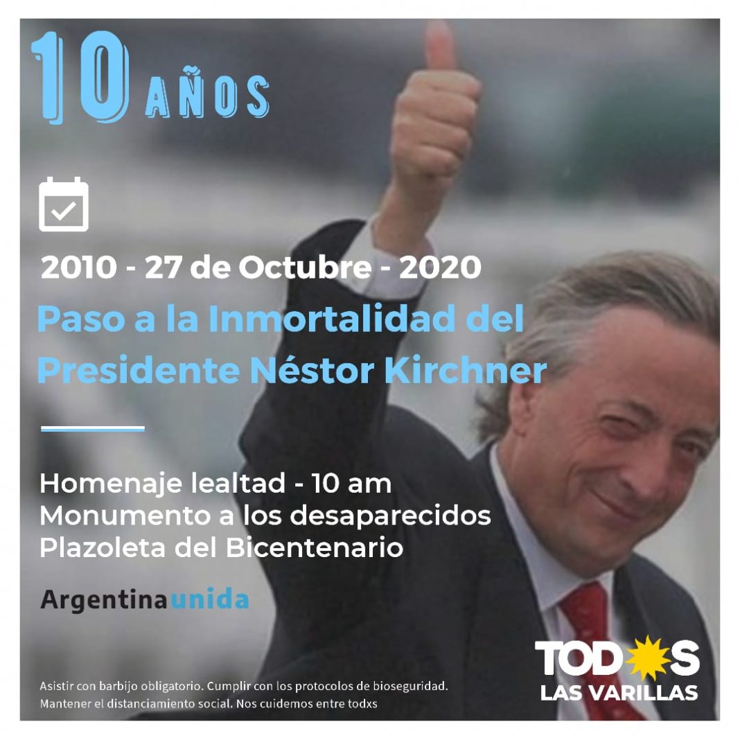 Acto Homenaje a Néstor Kirchner en el 10° Aniversario de su ...