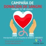 Este sábado 12 de marzo se realizará la colecta del Banco del Sangre