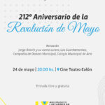 Noche de gala el conmemoración al 212° Aniversario de la Revolución de mayo