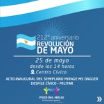 Pozo del Molle invita a la celebración por el 212° aniversario de la Revolución de mayo
