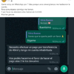 Suplantaron la identidad de la Directora del JM Paz Silvia Buasso e intentan estafar a sus contactos en whasapp