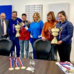 La Legisladora Alejandra Piasco recibió a jóvenes bochófilos clasificados para los Panamericanos