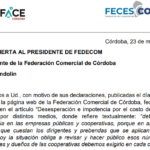 FACE y FECESCOR le responden a FEDECOM