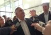 Conferencia de prensa de Martín Llaryora en la sede la UPC Las Varillas