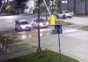 Villa María: manejaba a altísima velocidad y terminó destrozando una rotonda