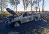 Incendio total de camioneta en zona rural de Colonia Prosperidad