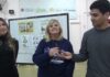 El intendente de Pozo del Molle y funcionarios del área de Ambiente junto a la referente de Fundación Garrahan explican actividades ambientales