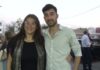 Mariela Gsponer junto a su hijo Ernesto Tissera en el Aniversario de Casa Tissera