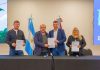 Laguna Larga: la Provincia junto a la cooperativa eléctrica local firmaron un convenio para renovar la red de media tensión